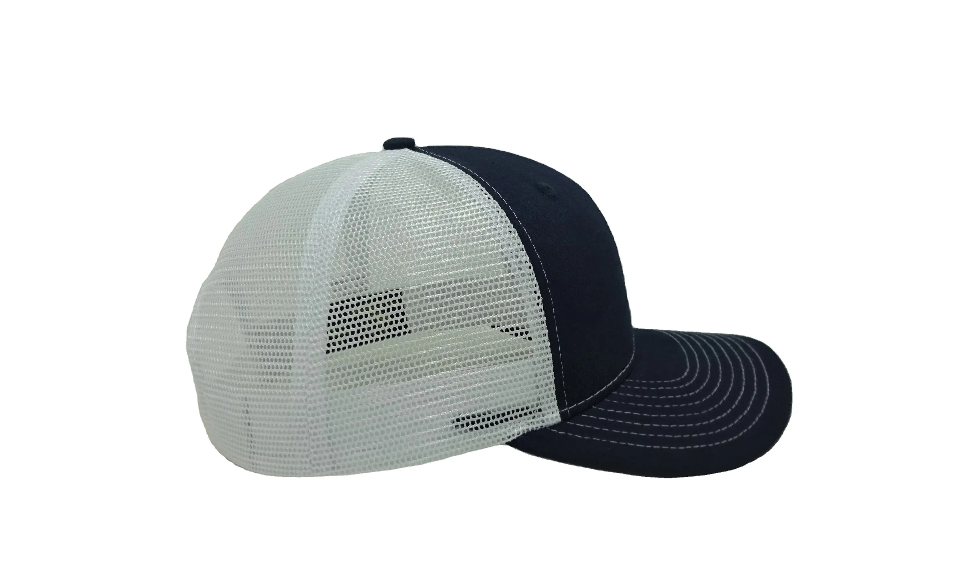 Injae Vina Vietnam Hats Factory Custom Dark Blue/White Blank Trucker Hats Promotion Cheap Price Snapback Cap 2