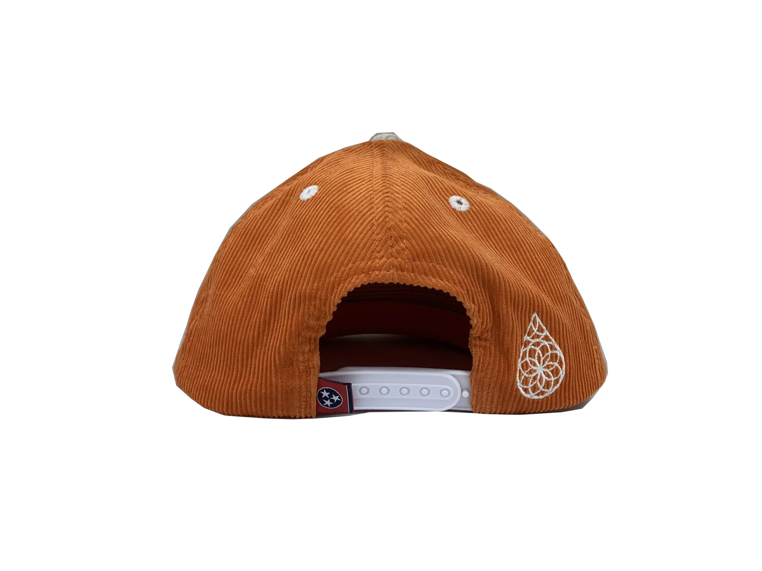 Jaffa Orange Corduroy Snapback Caps Flat Bill Embroidery Rope Hat  Vietnam Factory Dad hat Customized Logo Design 6