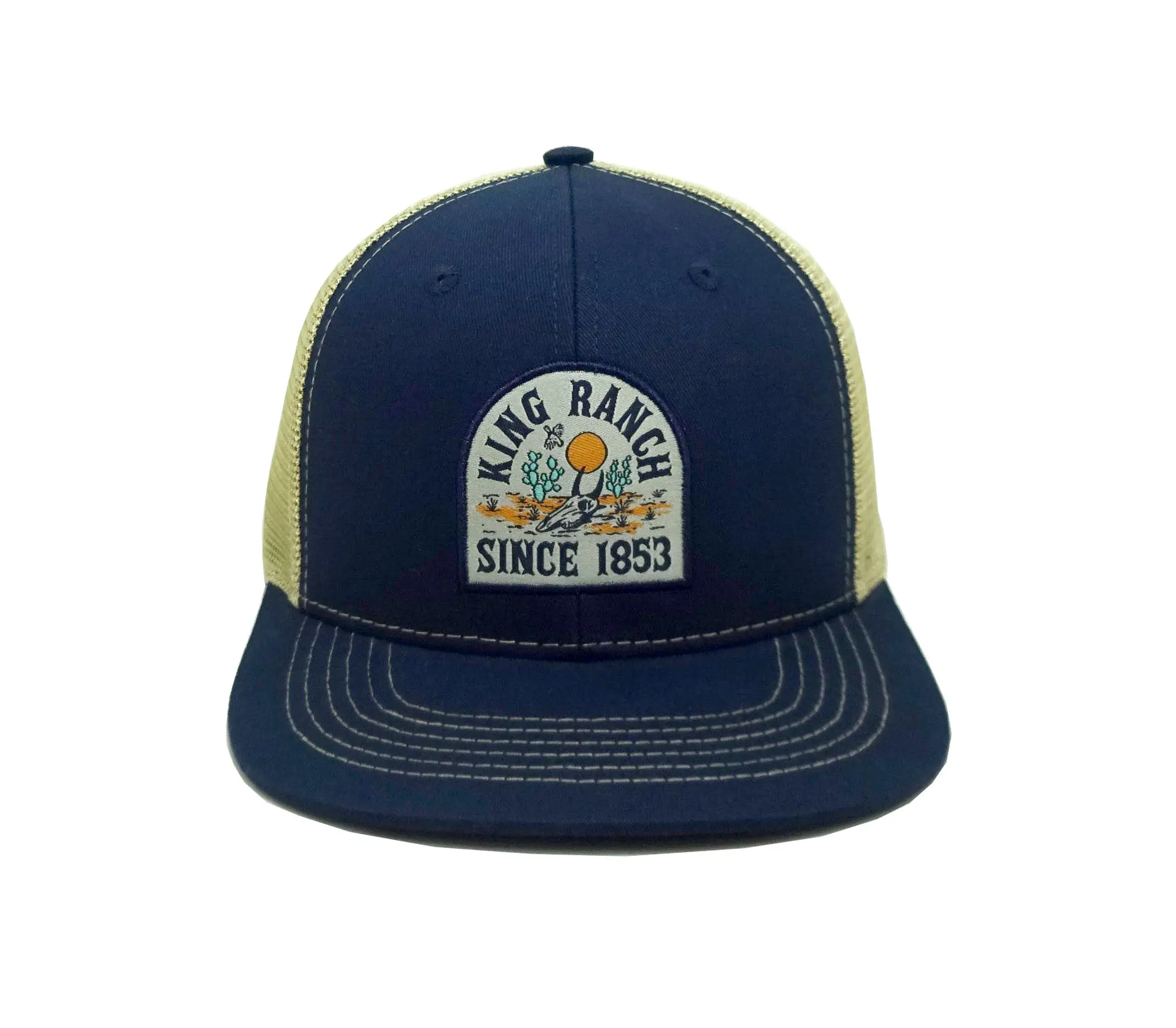 King Ranch Caps Small MOQ Custom Snapback Hat Vietnam Factory Promotional Hat Woven Logo Sport Dad Cap Free Sample 2