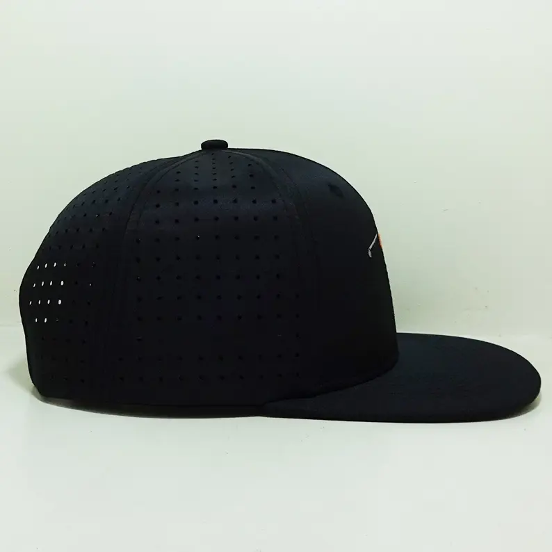 Lady Golfer Logo Embroidered Snapback Caps Made In Vietnam Laser Cut Holes Gorras Flat Brim Hip Hop Casual Style Unisex Cap L01 4
