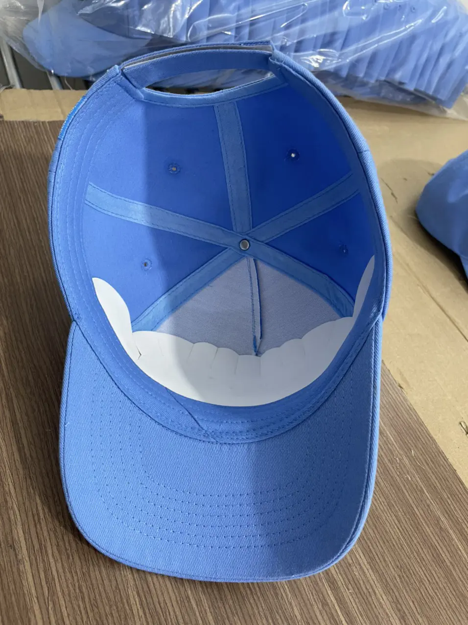 Large Embroidery Logo Custom Baseball Caps Blue Color Adult Size Promotional Brand Men Sport Caps 5