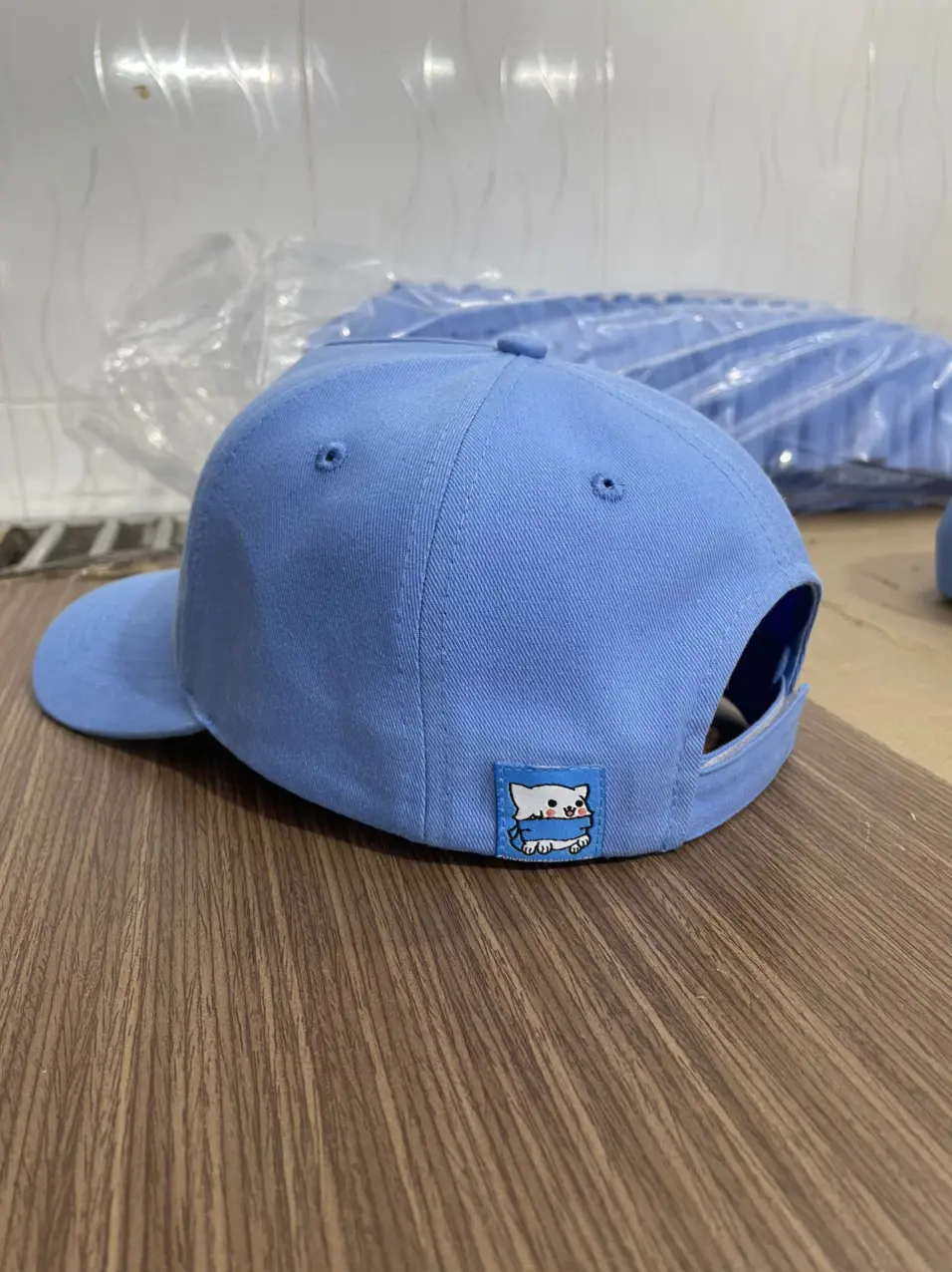 Large Embroidery Logo Custom Baseball Caps Blue Color Adult Size Promotional Brand Men Sport Caps 2