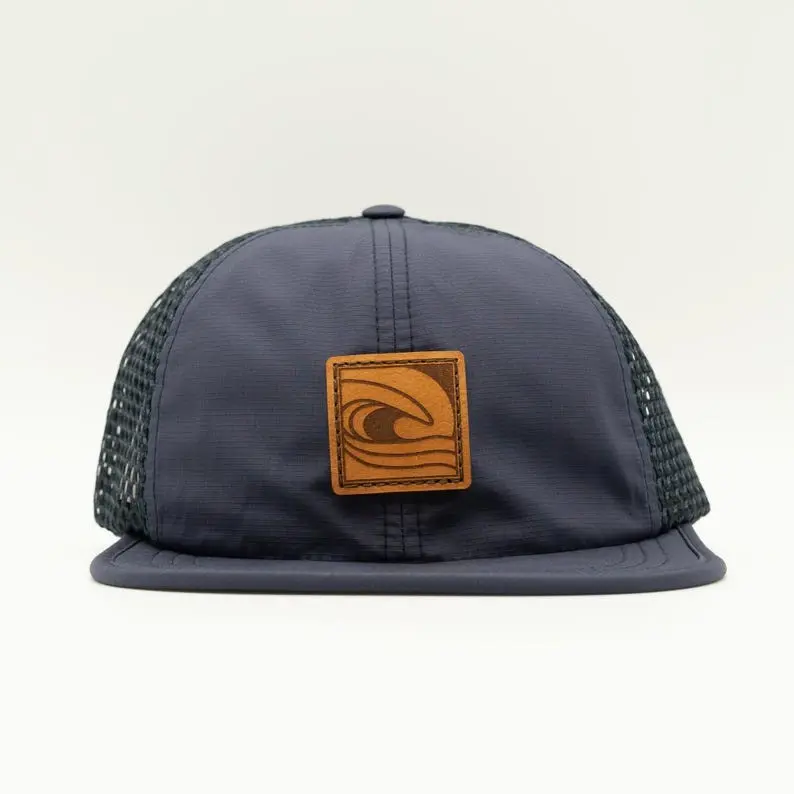 Laser Leather Patch Snapback Cap Plain Mesh Vietnam Made OEM Custom Logo Hat Gorras For Camping Casual Style Brand Promotion L01 5