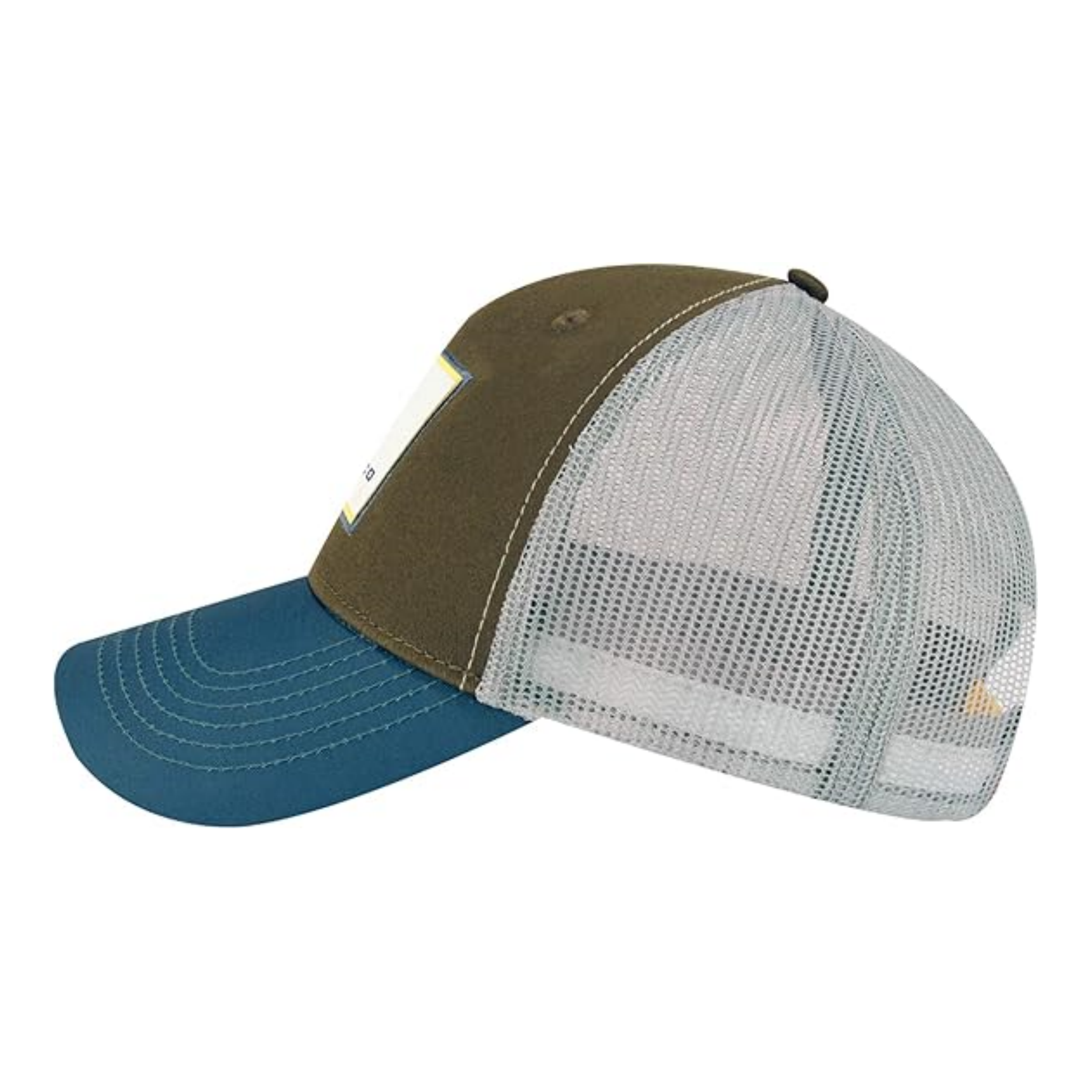 Leather Patch Custom Trucker Hat Classic Trucker Mesh Cap Dad Hat 6 Panel Patch Logo Baseball Hat 3