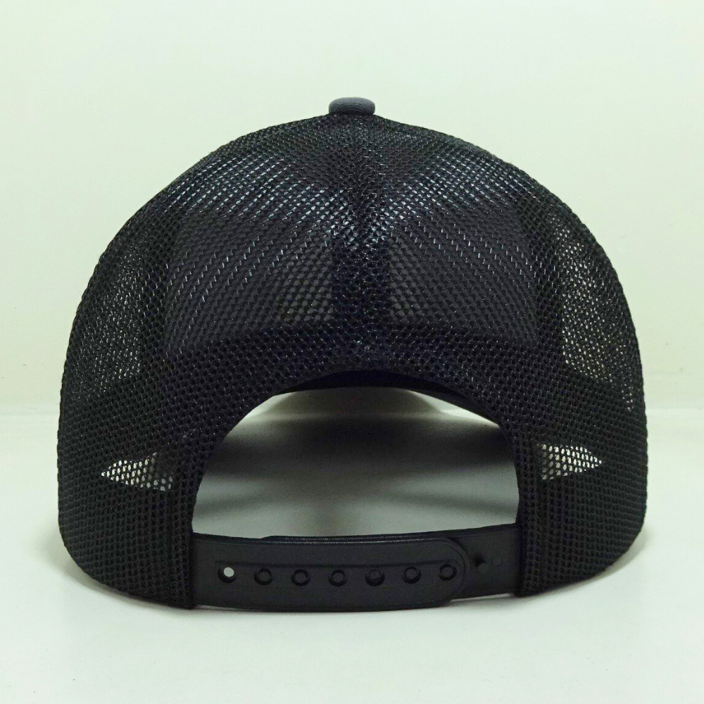 Leather Patch Hats R 112 Trucker Gorras 6 Panel Structured Caps Curved Brim Contrast Stitching Line Embroidered Logo On Left OEM 6