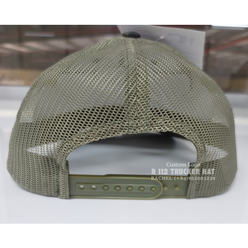 Leather Patch Hats Trucker 6 Panel R 112/Y 6606 Custom Mesh Caps Unisex Adults Slightly Curved Brim Hunting Fishing Vietnam OEM 5