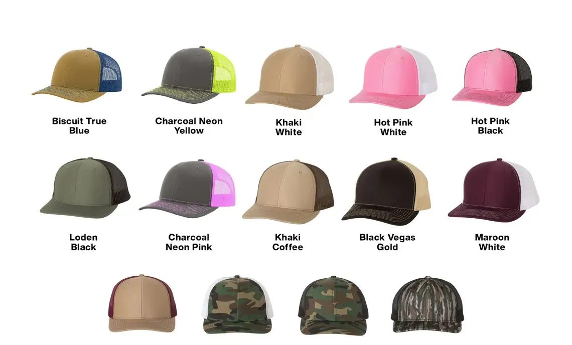 Leather Patch High Quality Camo Trucker Hat Custom Logo Wholesale Sports Cap 6 Panels Adjustable Size Trucker Hat Cap for Man 4