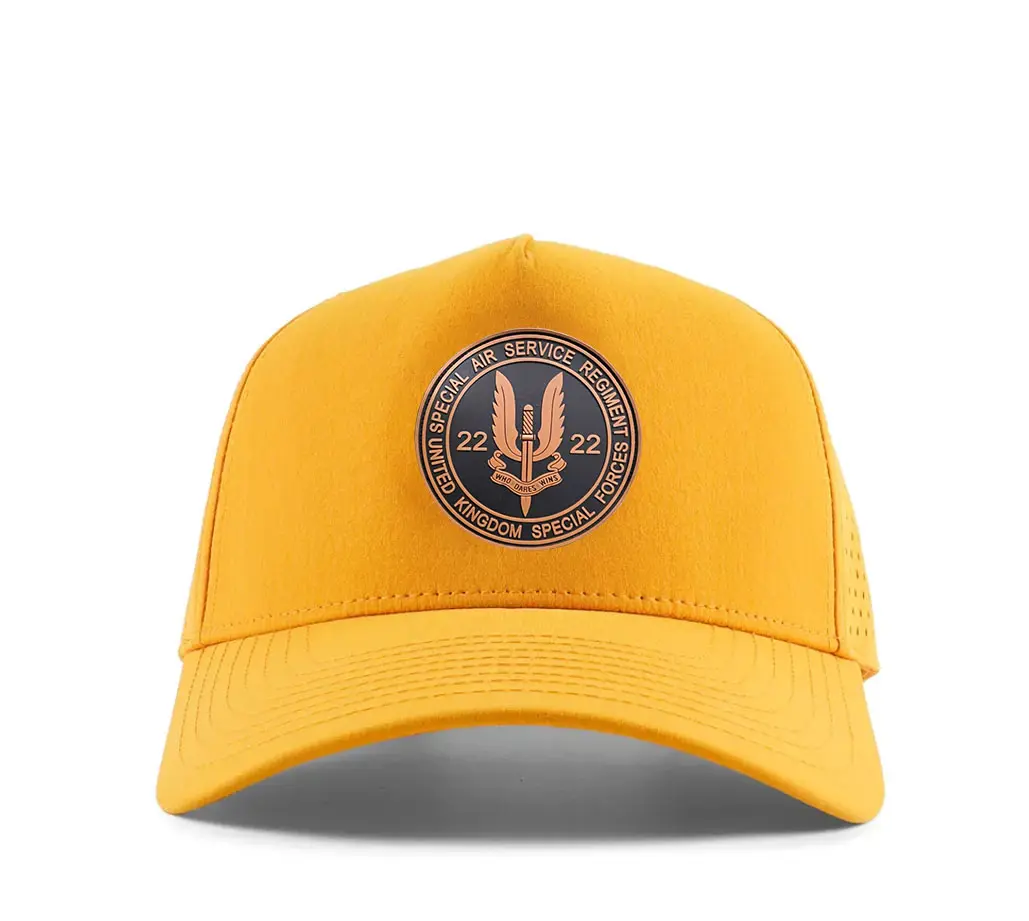 Leather Patch Logo Golf Caps With Rope Polyester Waterproof Snapback Cap for Man Vietnam Factory Laser Cut Baseball Hat 2