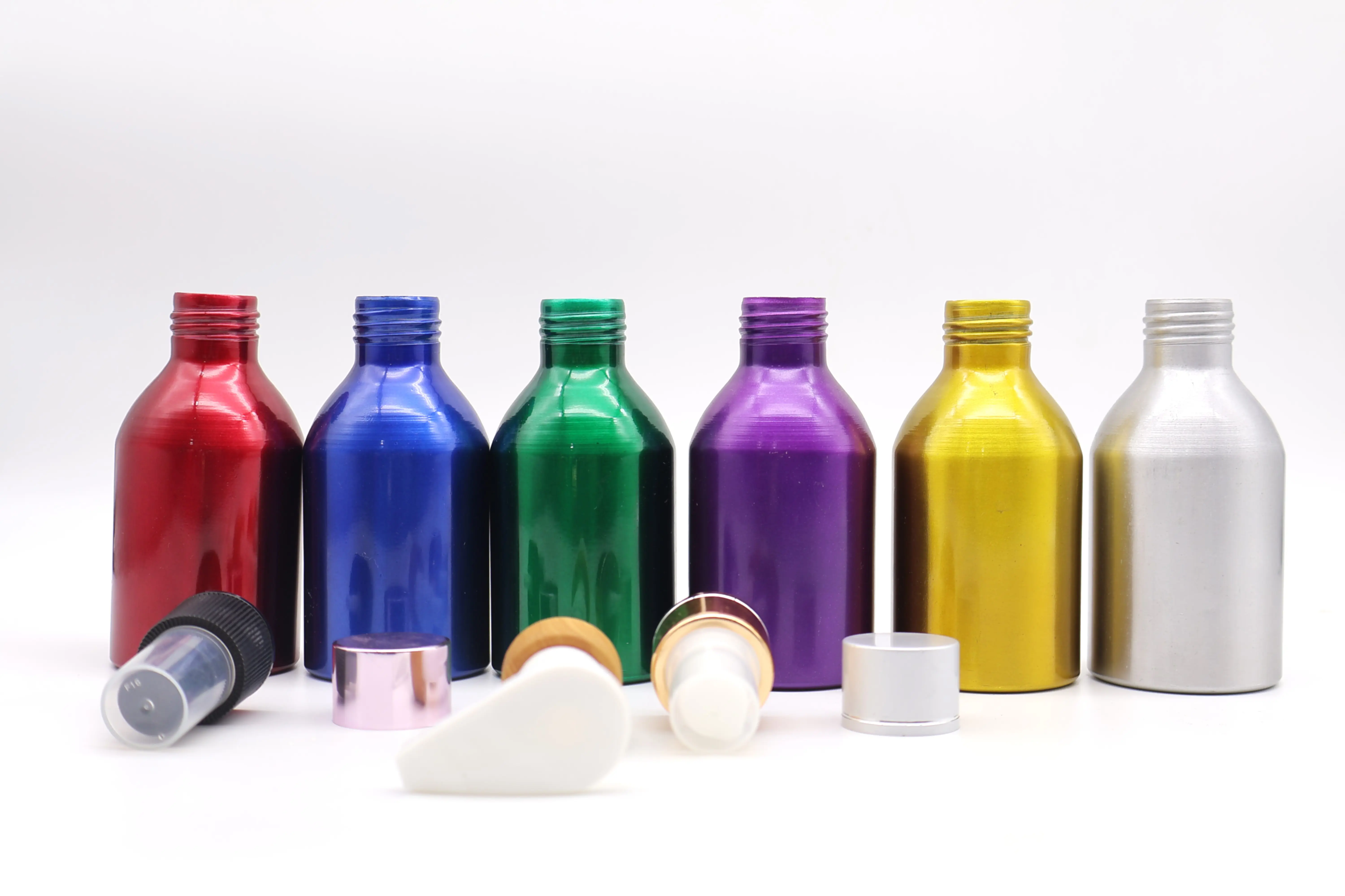 Liquid Essence Aluminum Metal Bottle Cosmetics Shampoo Conditioner Packaging Made in Vietnam Factory Direct 3