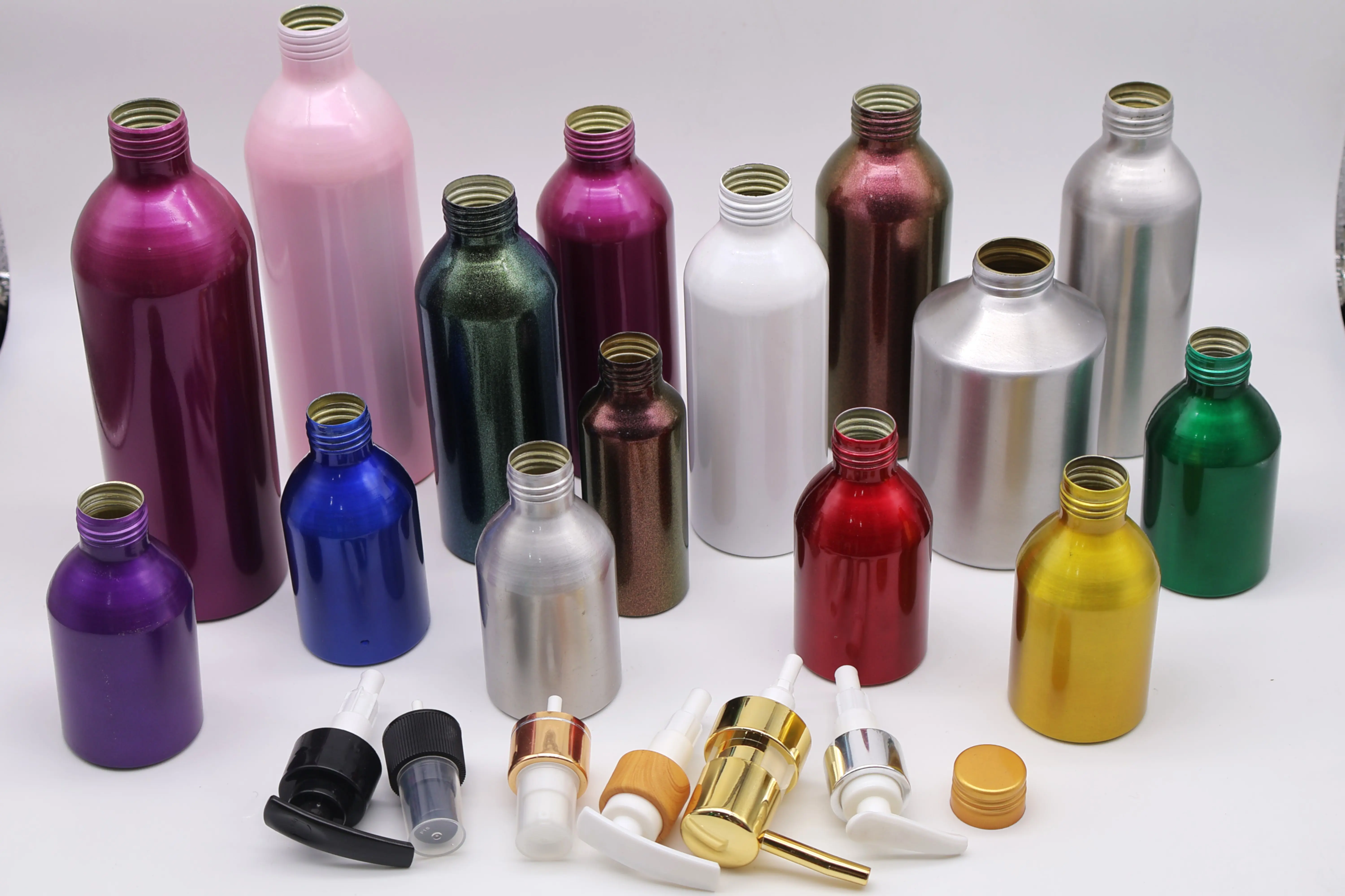 Liquid Essence Aluminum Metal Bottle Cosmetics Shampoo Conditioner Packaging Made in Vietnam Factory Direct 2