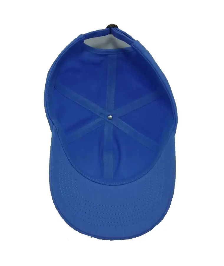 Low Profile 6-Panel Sky Blue Color Polyester Unstructured Curved Brim Baseball Cap in Vietnam Factory 5
