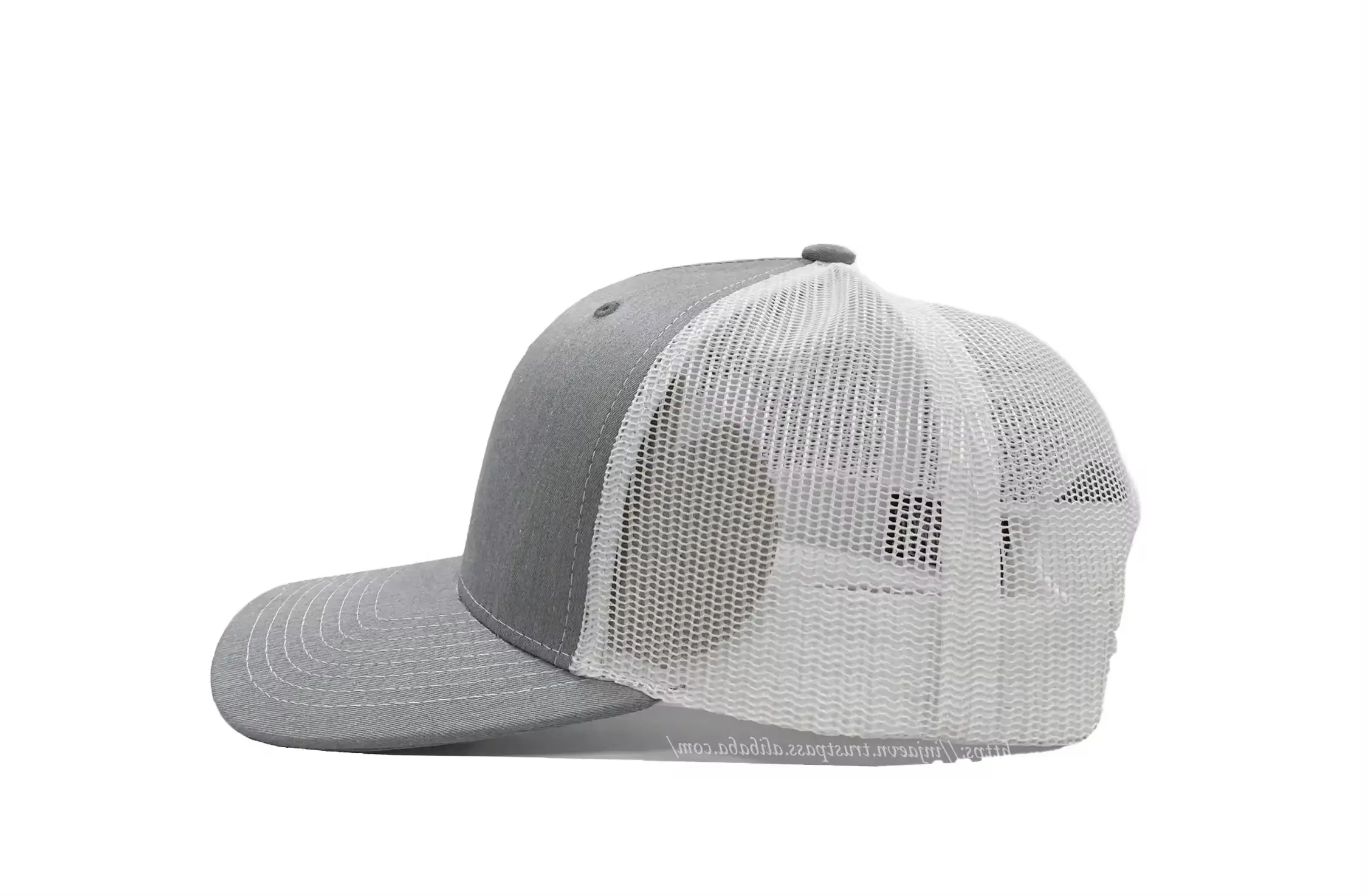 Luxury New Design High Quality Trucker Hat Custom Logo Heather Grey Sports Cap for Unisex in Vietnam Factory 3