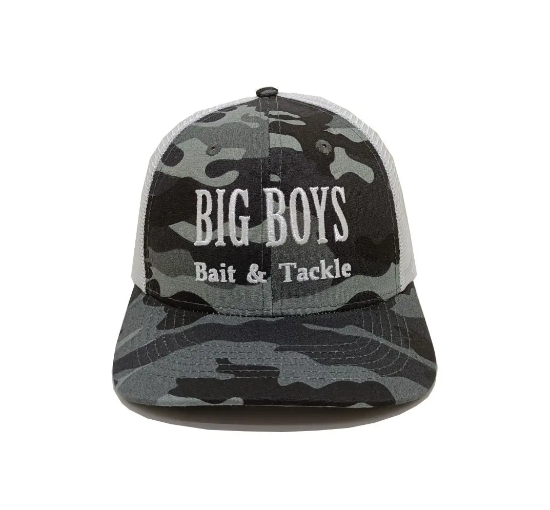 Medium Profile Grey and Brown Color Polyester Structured Trucker Hat Curved Brim Cap for Men in Vietnam Factory 1