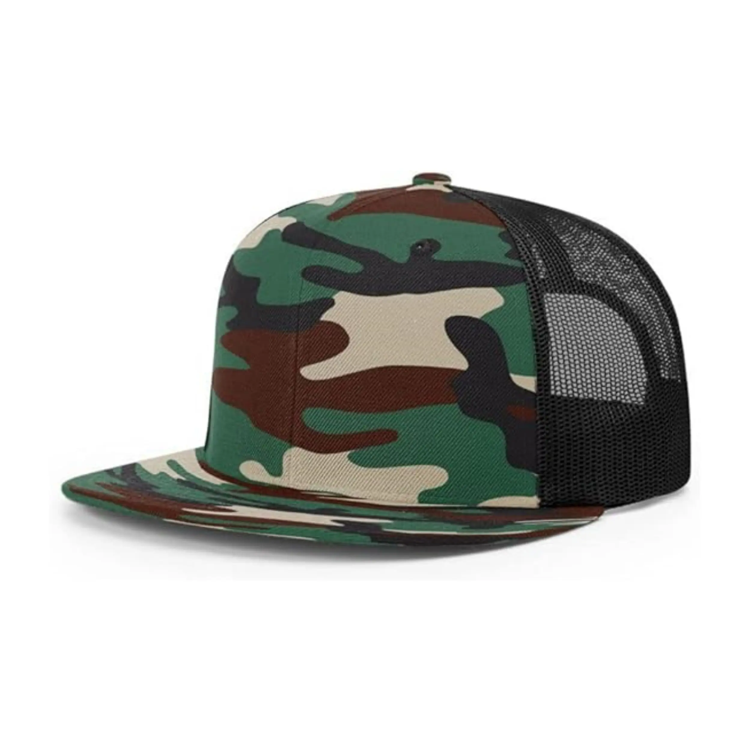 Mesh Green logo Blank Camouflage Baseball Sports Cap Hat Trucker Hats High Quality Vintage Snapback Cap 1