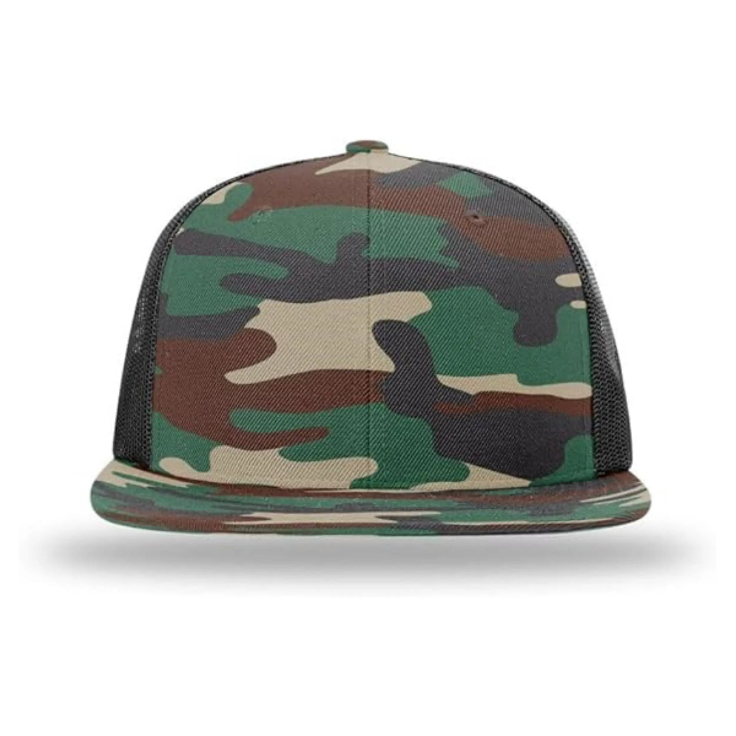 Mesh Green logo Blank Camouflage Baseball Sports Cap Hat Trucker Hats High Quality Vintage Snapback Cap 2
