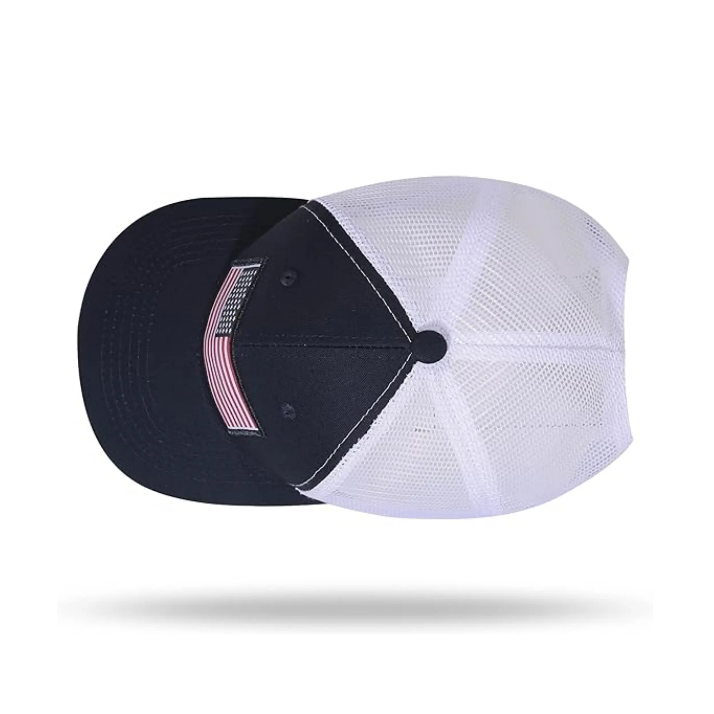Mesh Trucker Hats With Custom Logo 6 Panel Sports Caps Trucker Hat With Leather Patch Low Moq 5