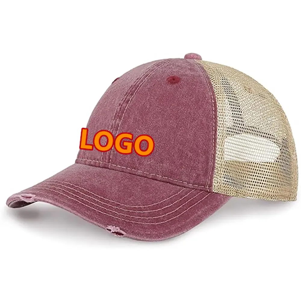 Mesh Trucker Vintage Classic Sports Trucker Hats logo Mesh Baseball Caps Distressed Trucker Hatbaseball Cap for Women Dry 2