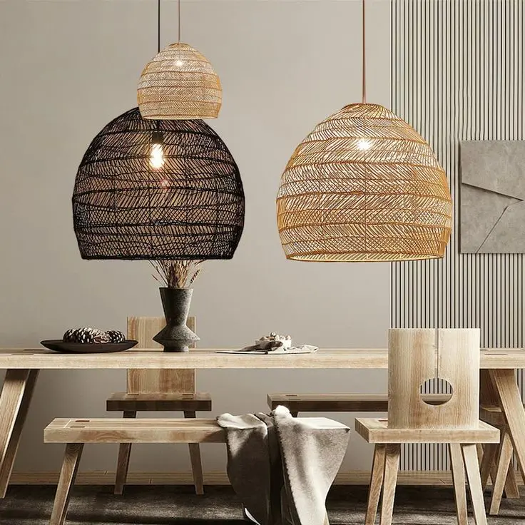 Minimalist Lampshade Bamboo Vintage Lampshade Supplies Wholesale OEM ODM Handicraft Furniture Home Decor Made In Vietnam 4