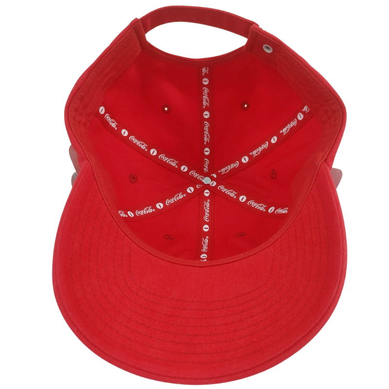 Minimalist Red Dad Hat with Custom Embroidery Logo Metal Buckle Closure Inner Pattern Tape Caps OEM Vietnam Manufacturer L01 4