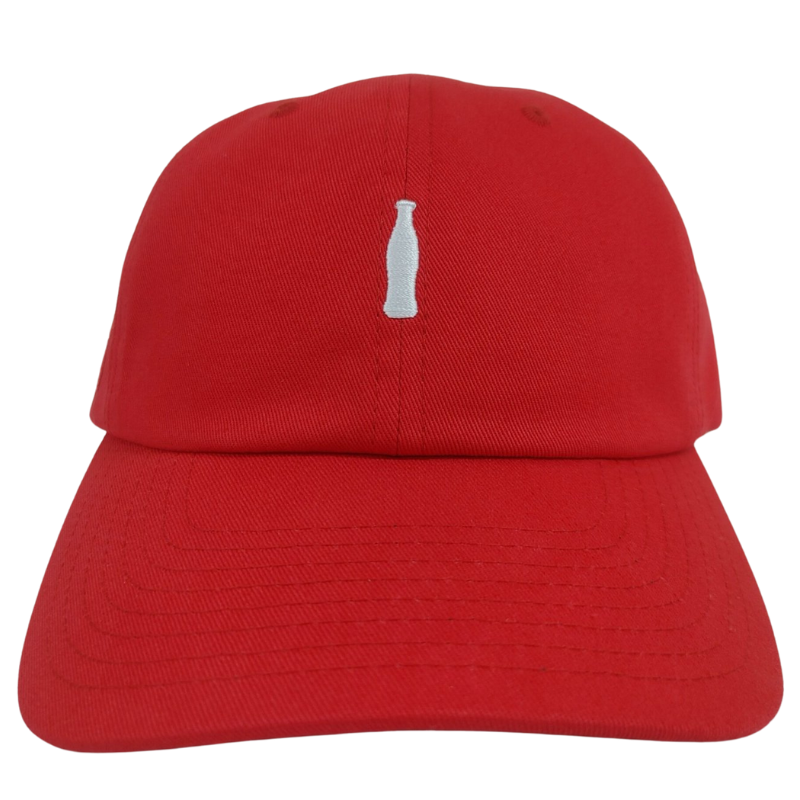 Minimalist Red Dad Hat with Custom Embroidery Logo Metal Buckle Closure Inner Pattern Tape Caps OEM Vietnam Manufacturer L01