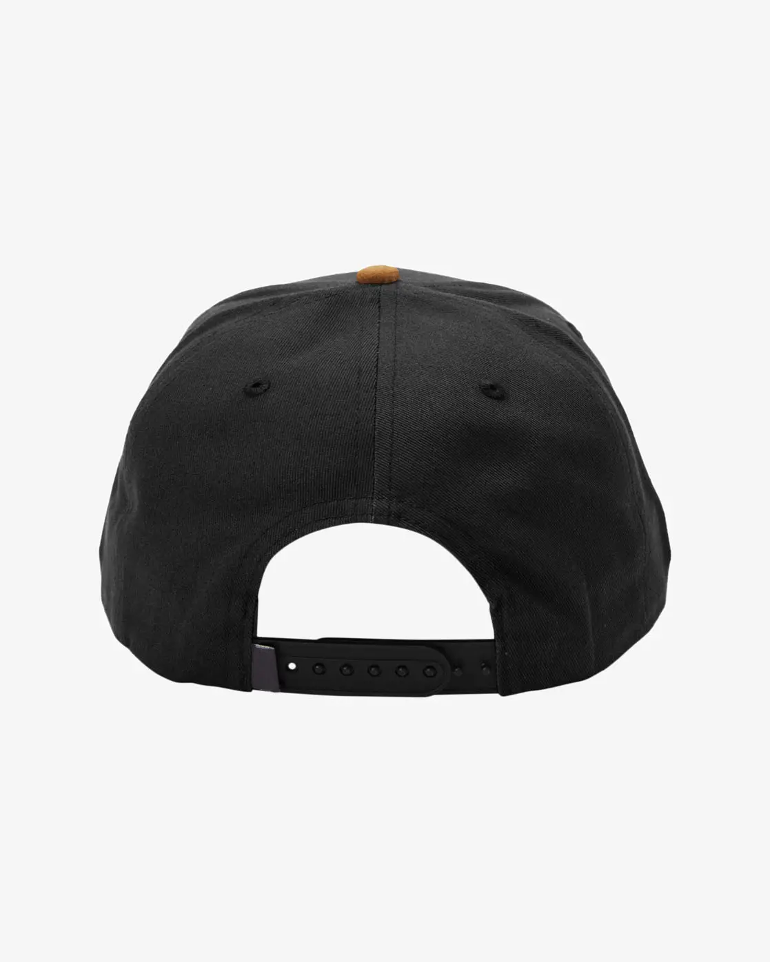 Mix Brown and Black Color Leather Patch Logo 5-Panel Curved Brim High Quality Medium Profile Adjustable Snapback Caps 4