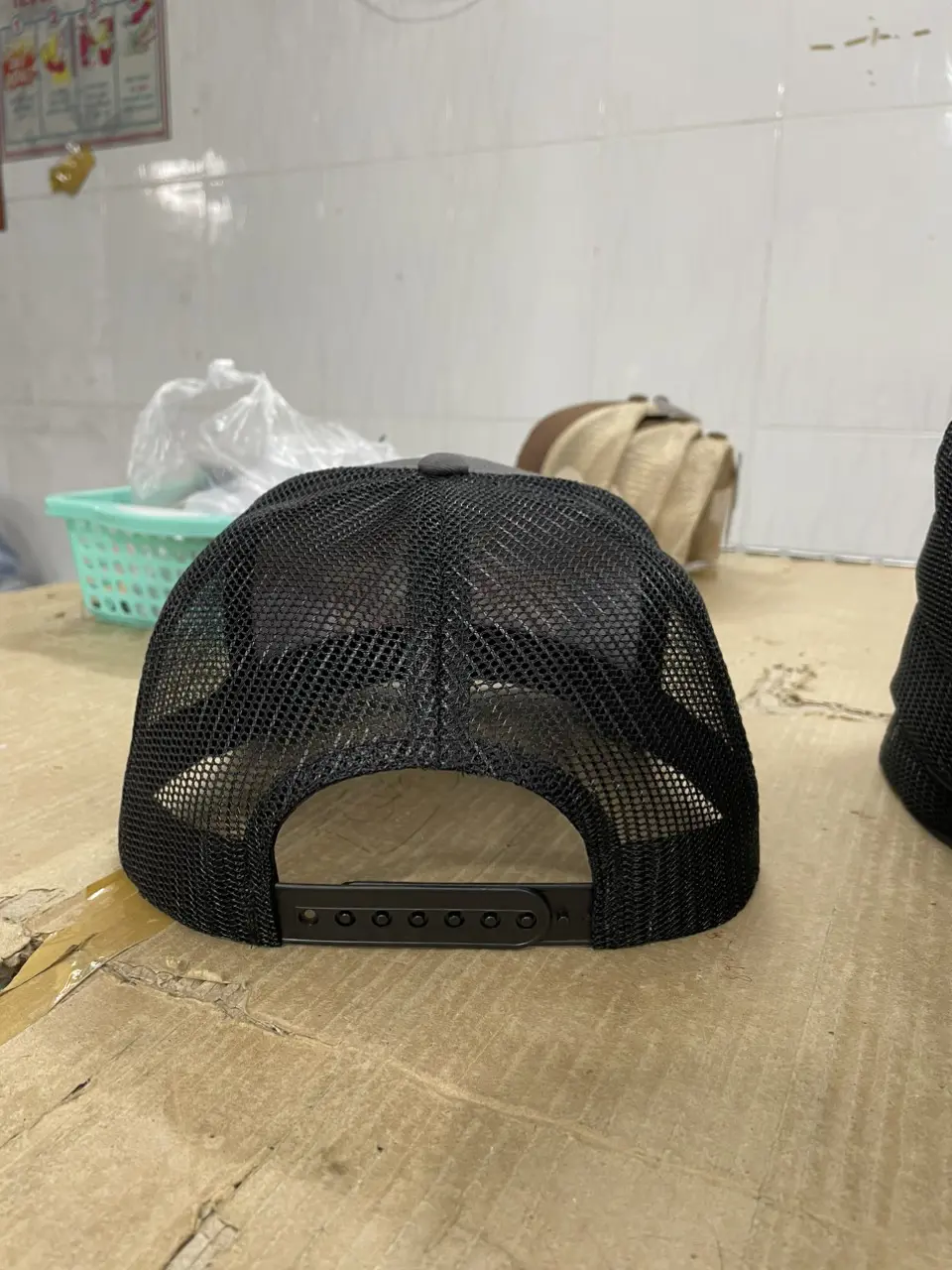Motorcycle Running Man Custom Embroidery Logo Men Sport Caps Adult  Cotton/poly-twill Front Panels, Trucker Mesh Back Closure 4