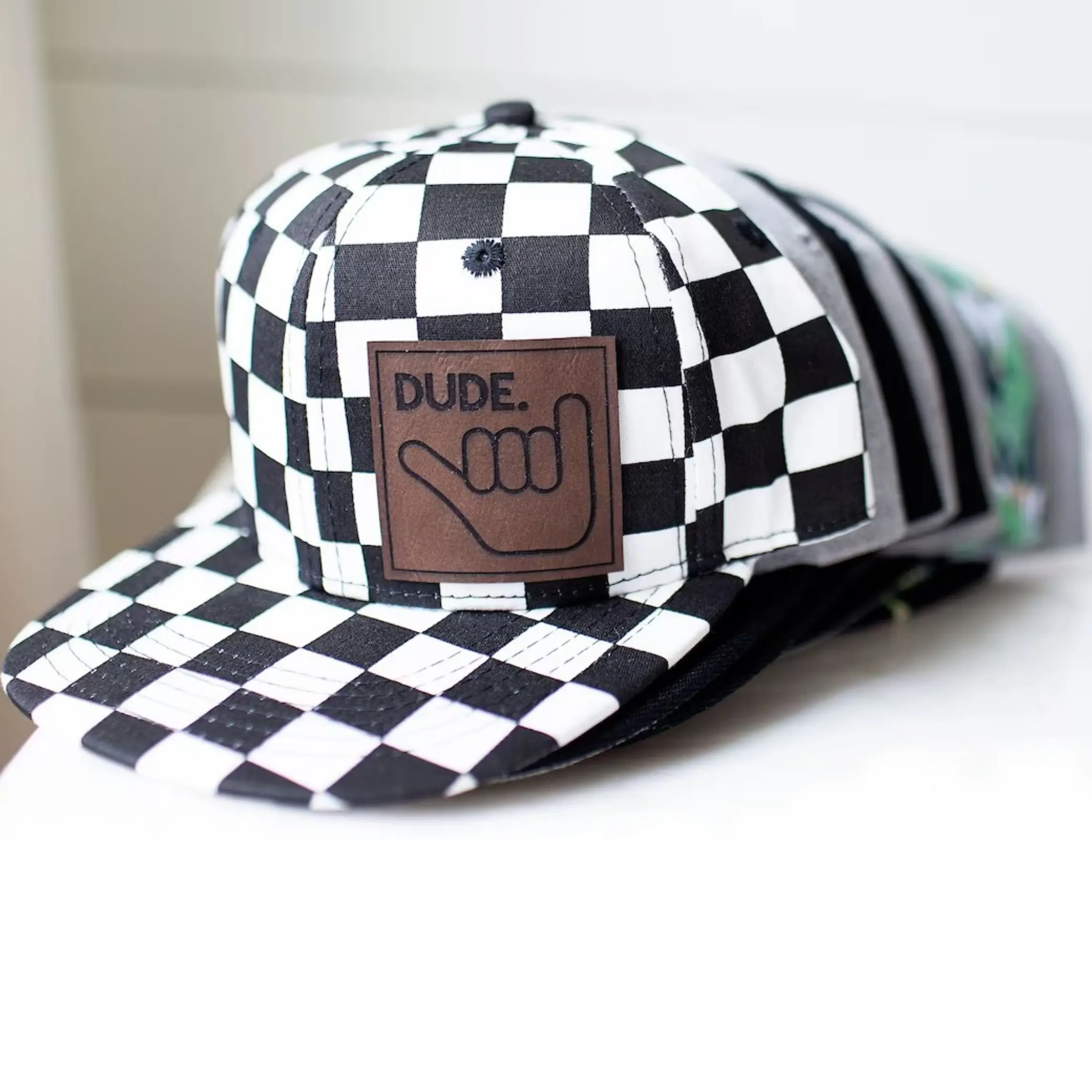Multi Color Custom Snapback Caps Tartan Design Printing Patch Gorras Adjustable Snapback Cap Outdoor Sports Hat 1