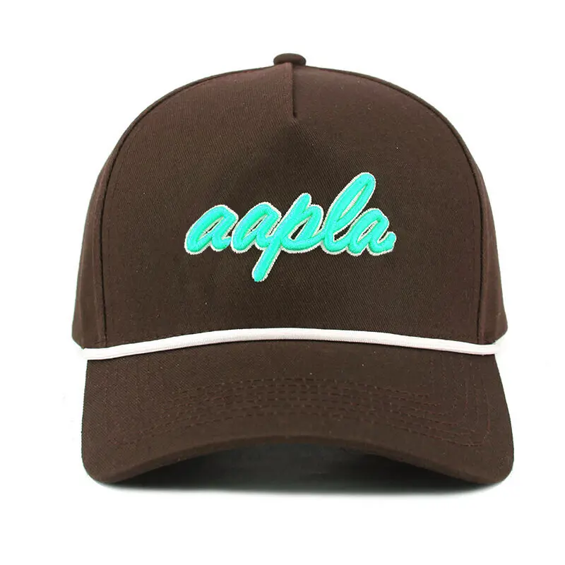 Multi Color Promotional High Quality 5 Panels Baseball Cap with Rope Custom Embroidery Logo Sports Cap From Vietnam Supplier 5