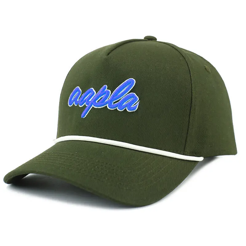 Multi Color Promotional High Quality 5 Panels Baseball Cap with Rope Custom Embroidery Logo Sports Cap From Vietnam Supplier 4