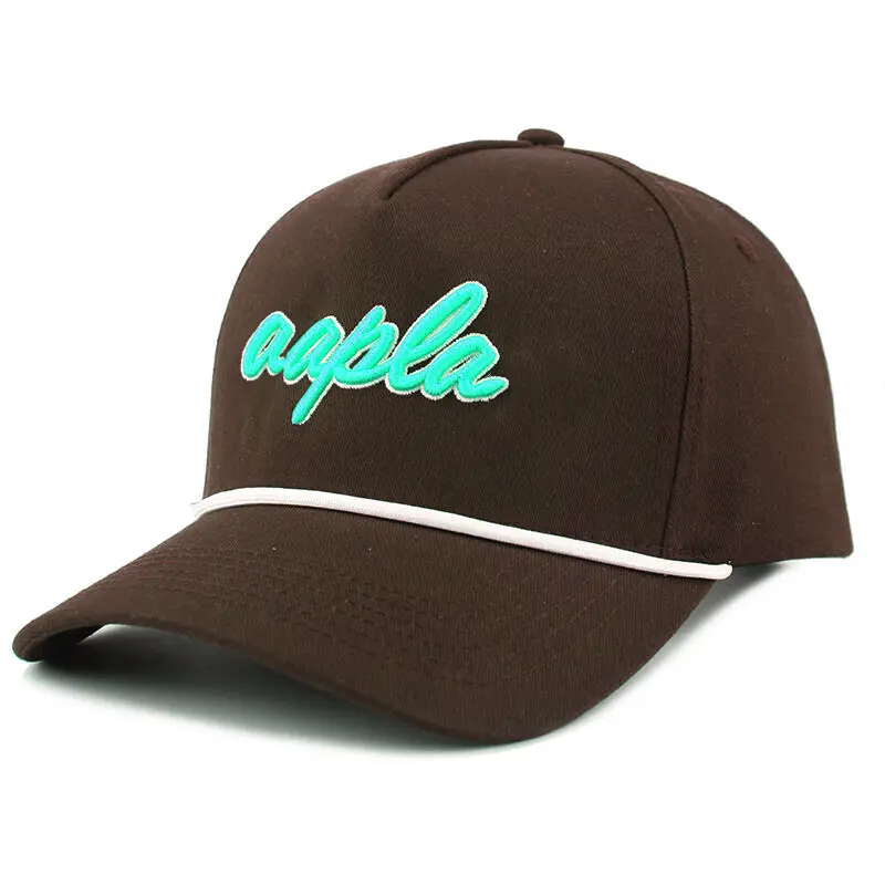 Multi Color Promotional High Quality 5 Panels Baseball Cap with Rope Custom Embroidery Logo Sports Cap From Vietnam Supplier 6