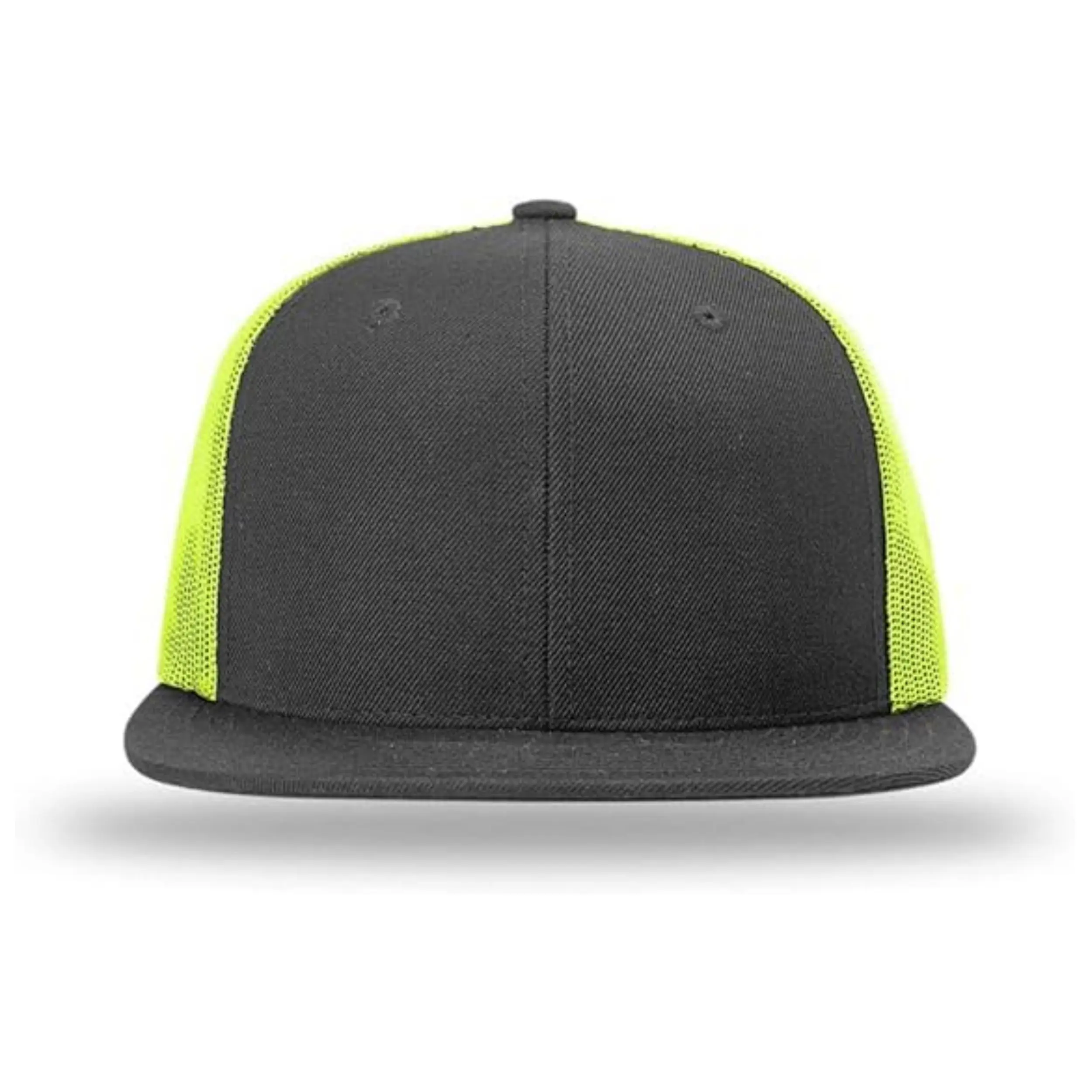 Multicolor Custom logo 6 Panel Cotton Sport Flat Brim Trucker Hats Hip Hop Classic Mesh Trucker Hats 5