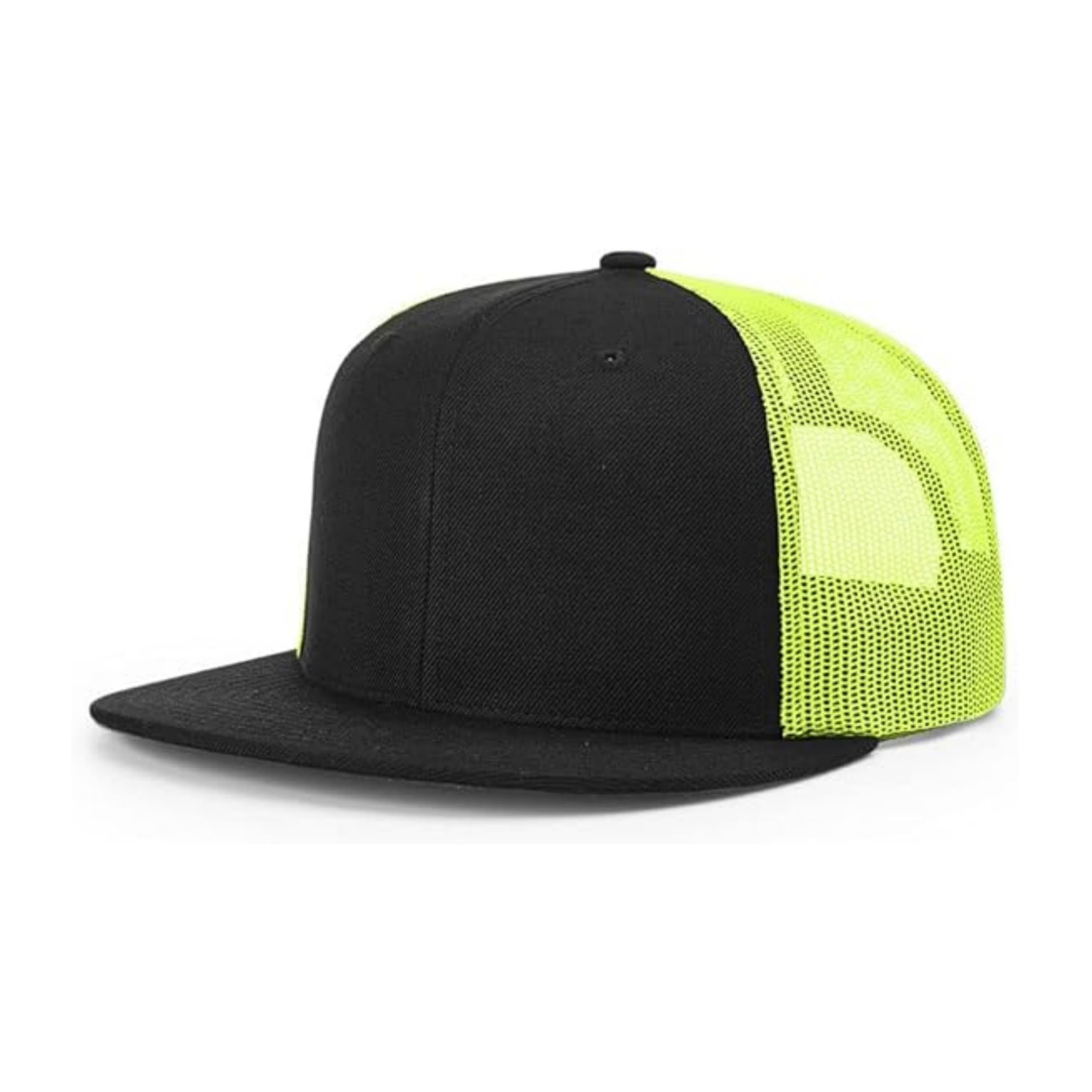 Multicolor Custom logo 6 Panel Cotton Sport Flat Brim Trucker Hats Hip Hop Classic Mesh Trucker Hats 4