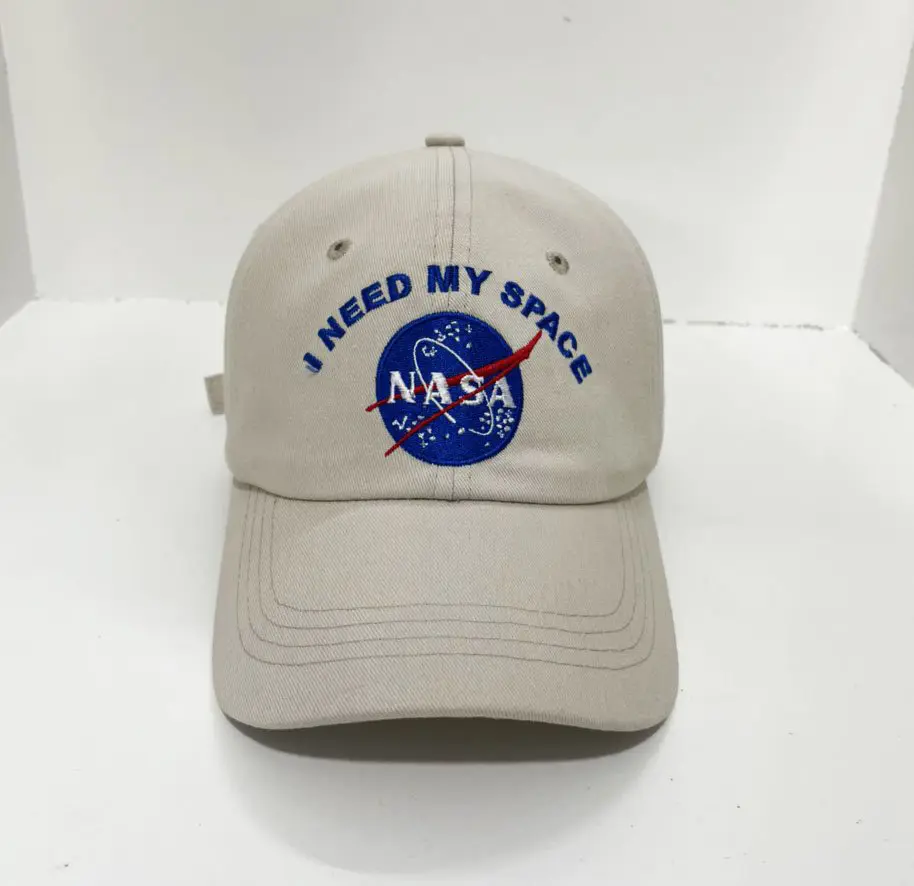 NASA Baseball Caps Custom Embroidery Logo Basic Form Hat Women and Men Sport Caps in Vietnam Unstructured Dad Hats 4
