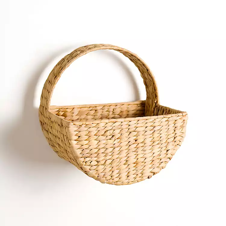 Natural Woven Basket Wall Shelf Made In Vietnam Eco-friendly material used for Home decoration Storage shelf Wholesale 2