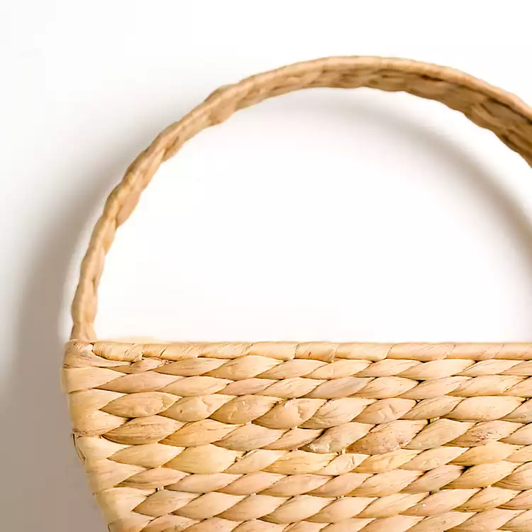 Natural Woven Basket Wall Shelf Made In Vietnam Eco-friendly material used for Home decoration Storage shelf Wholesale 3
