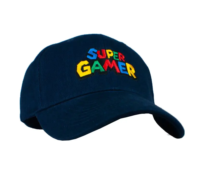 Navy Blue Color Unisex 2D Embroidery 6-Panel Curved Brim High Quality Low Profile Cotton Fabric Baseball Cap in Vietnam Factory