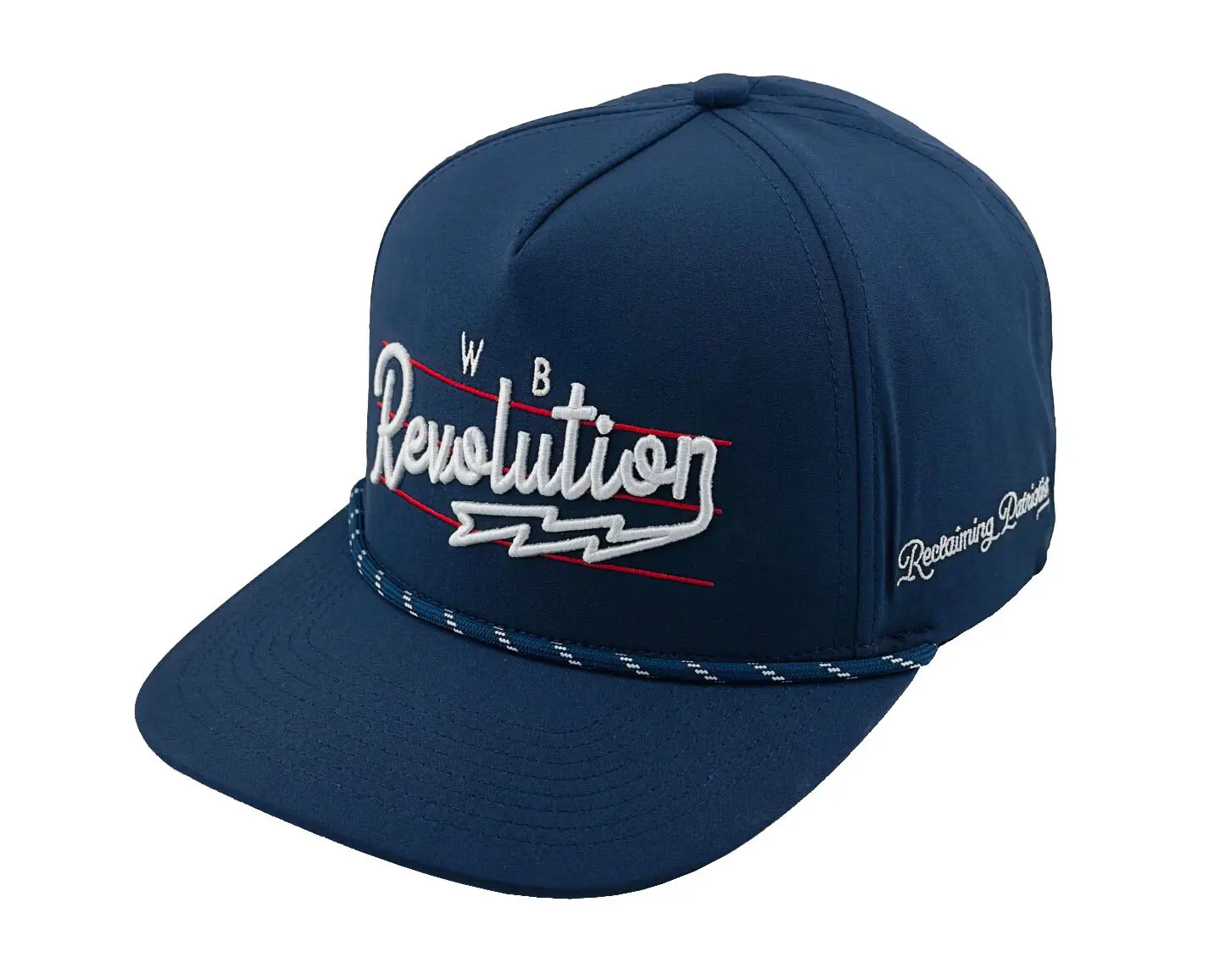 Navy Blue Polyester Baseball Cap with Rope High Quality Hiphop Fashion Sports Cap for Man Comfortable Headwear Baseball Cap 3