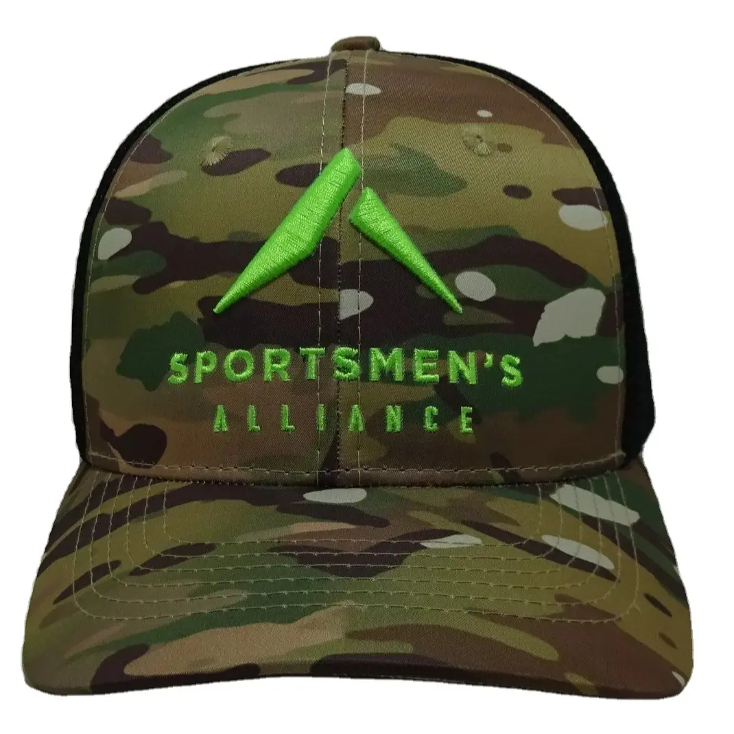 New Design Camouflage with Embroidered Logo Trucker Hats New Style For Branded Hat Shop In Vietnam 1