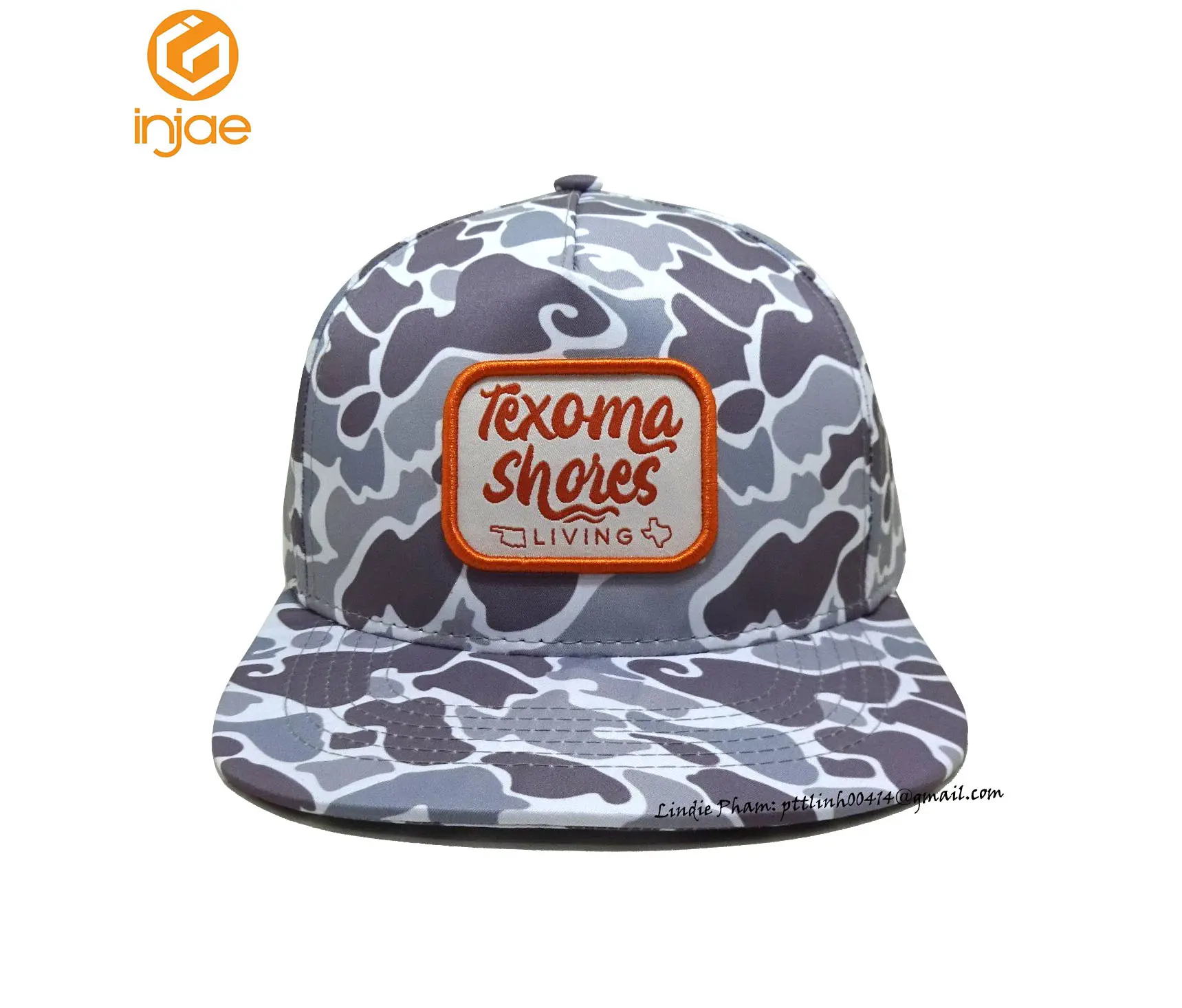 New Design Custom Logo Snapback Cap With Rope High Quality Promotional Texas Hat Old School Camo Baseball Cap Vietnam Factory 3