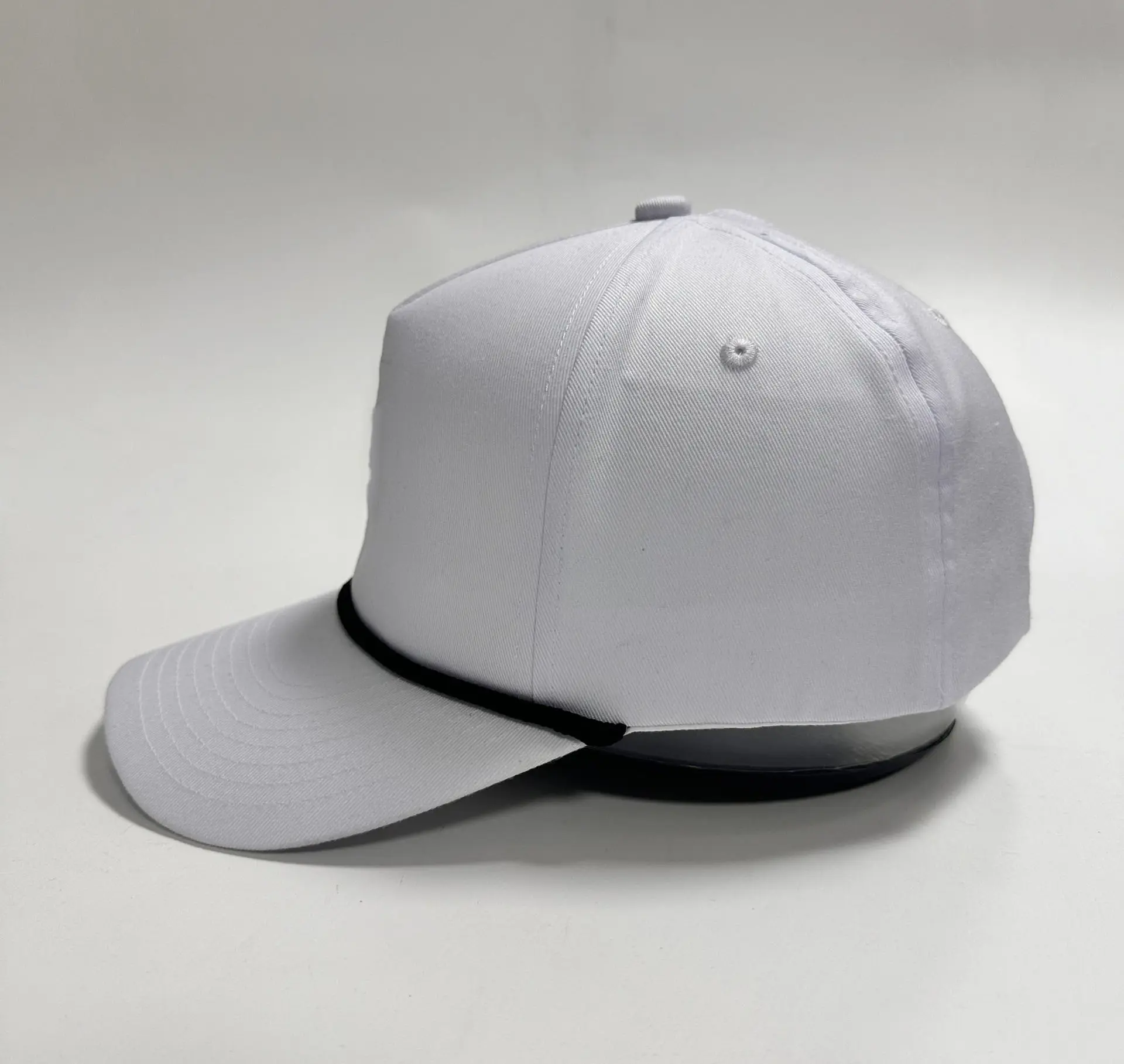 New Design High Fashion Custom 5 Panel Unisex Baseball Cap with Rope High Quality Promotional Waterproof Golf Hat Sports Cap 3