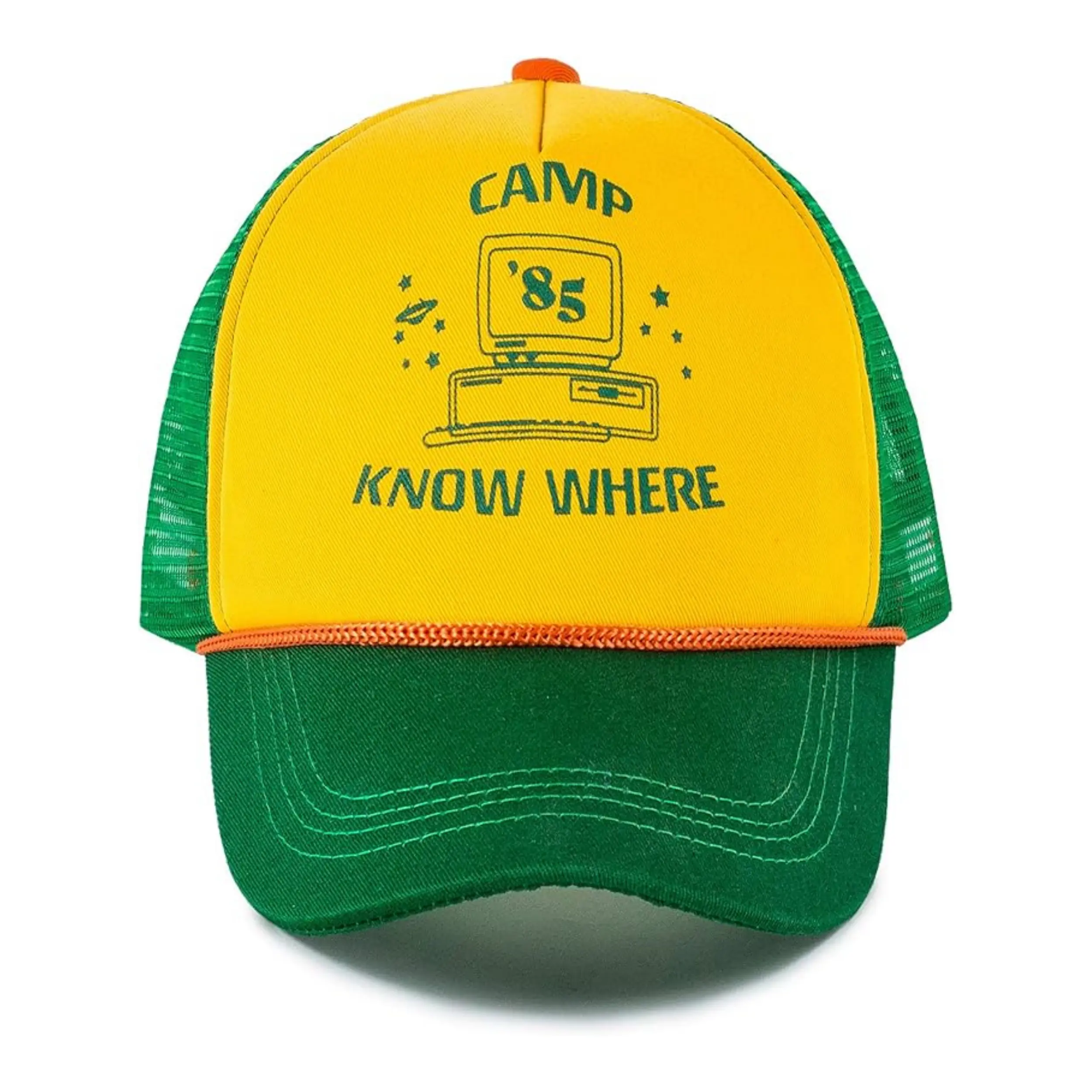 Non-Fading Outdoor Custom Caps Logo Baseball Cap Bright Color Splice Cap Mesh Hat Trucker Hats With Custom Logo 4