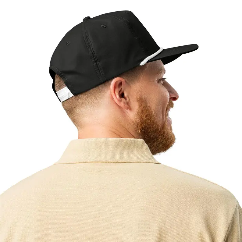 Ocean Style Hat High Quality Embroidery Logo Vietnam Made Snapback Caps Rope Detail Pre Curved Bill For Men Women Promotion L01 4