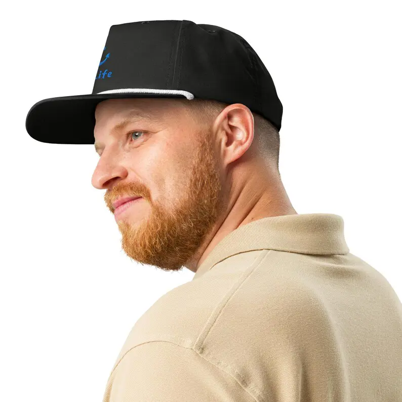 Ocean Style Hat High Quality Embroidery Logo Vietnam Made Snapback Caps Rope Detail Pre Curved Bill For Men Women Promotion L01 3