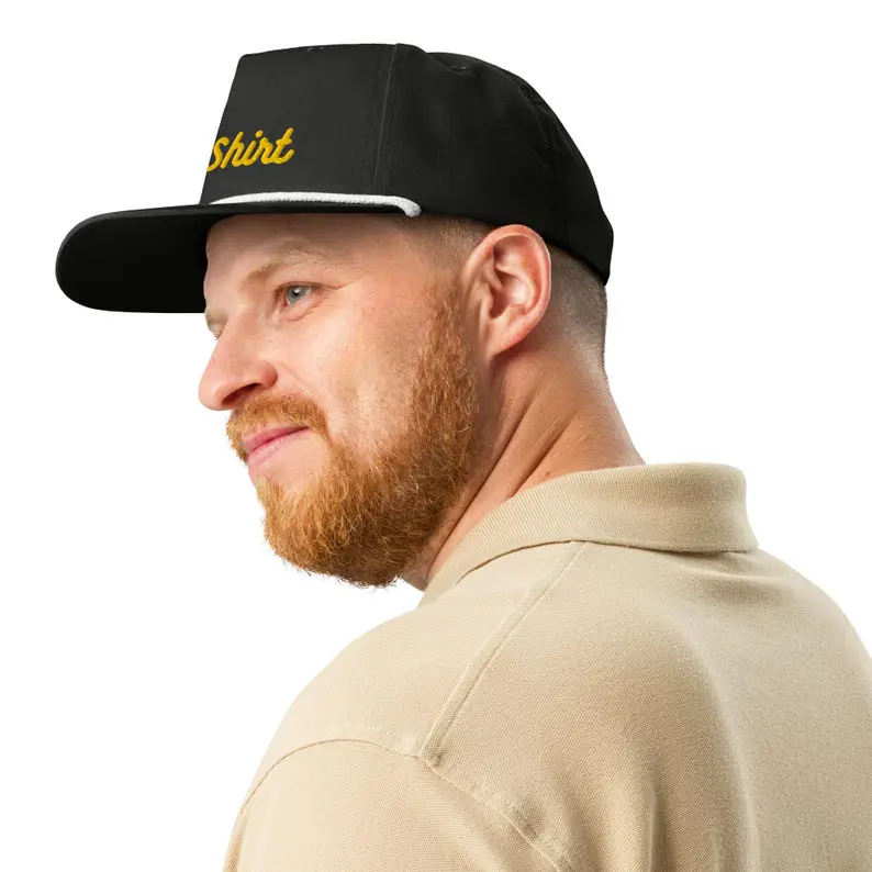 OEM Custom Embroidered Logo Snapback Cap Vietnam Made Nylon Rope Design Pre Curved Brim Hat For Unisex Streetwear Promotion L01 3