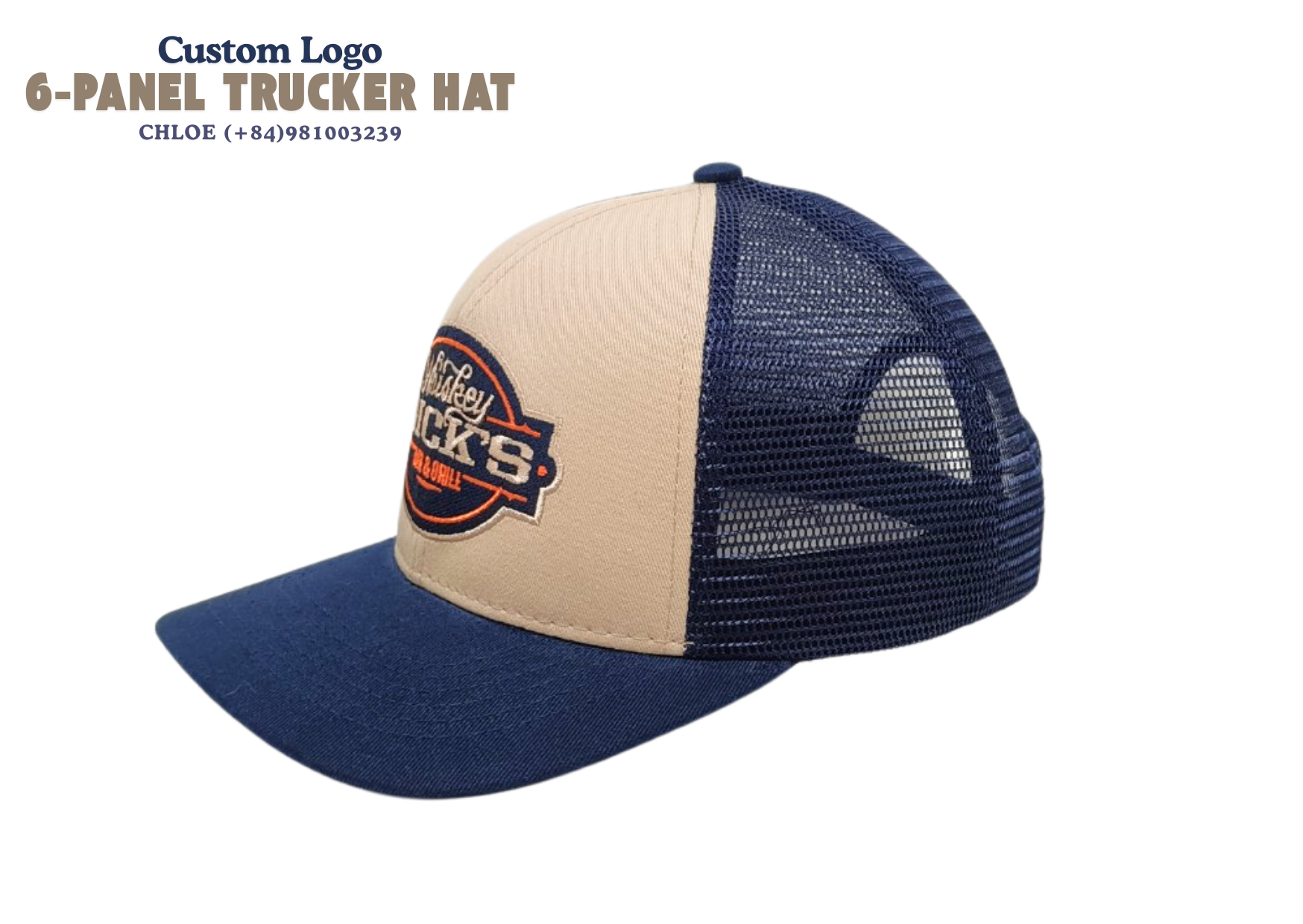 OEM Custom Leather Patch Logo Embroidery Trucker Hats 6 Panel Sporty Mesh Adjustable Size and Color Running for All Genders 2
