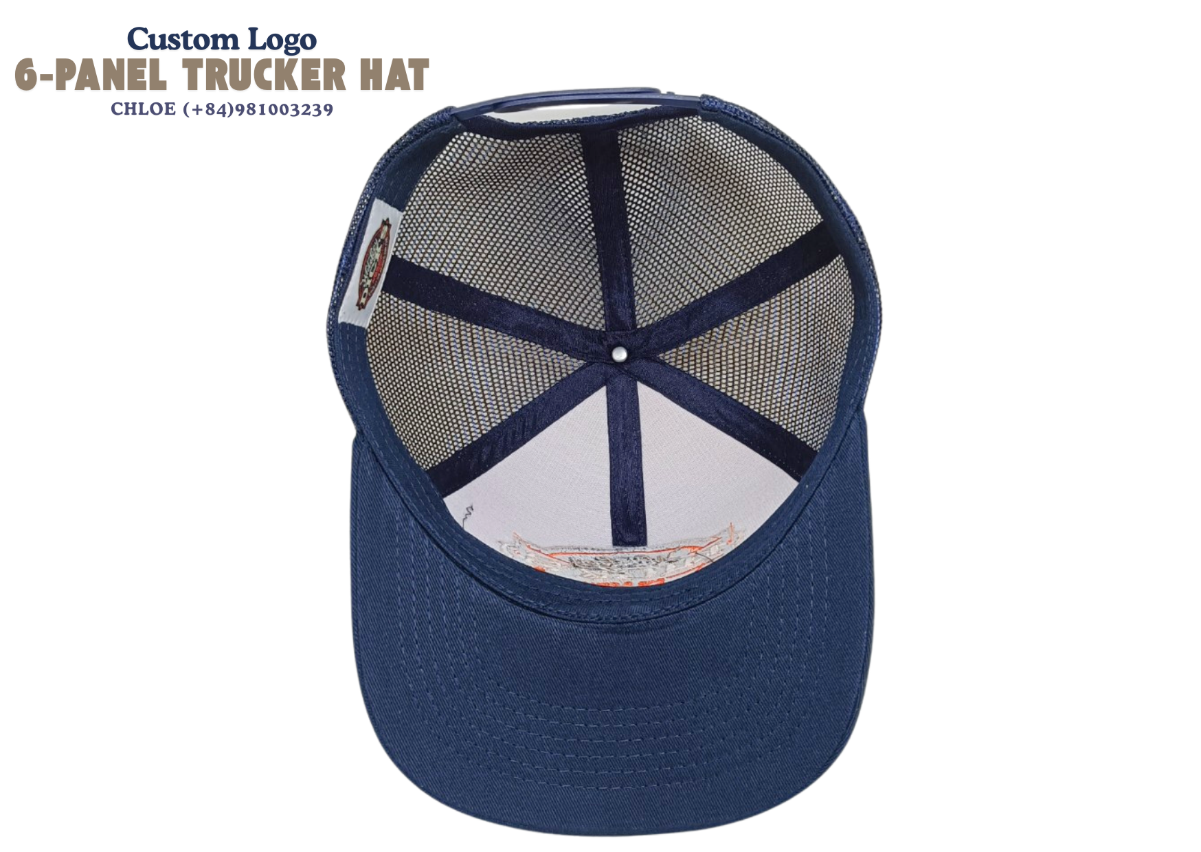 OEM Custom Leather Patch Logo Embroidery Trucker Hats 6 Panel Sporty Mesh Adjustable Size and Color Running for All Genders 5