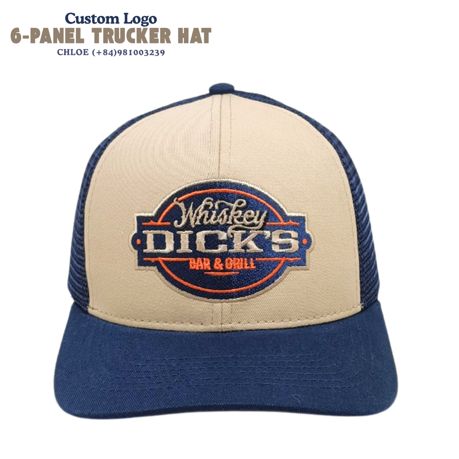 OEM Custom Leather Patch Logo Embroidery Trucker Hats 6 Panel Sporty Mesh Adjustable Size and Color Running for All Genders 1