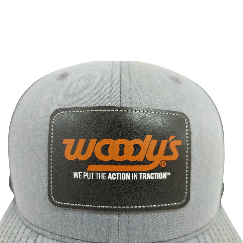 OEM Custom Leather Patch Logo R112 Trucker Hat Structured Mesh Back Cap Adjustable Snapback Closure 6 Panel Vietnam Hat Factory 5
