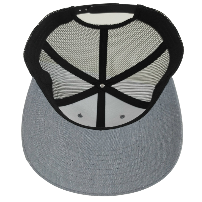 OEM Custom Leather Patch Logo R112 Trucker Hat Structured Mesh Back Cap Adjustable Snapback Closure 6 Panel Vietnam Hat Factory 4