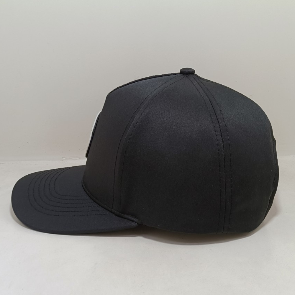 OEM Custom Rubber Patch Logo Baseball Cap 5 Panel Minimalist Style Vietnam Made Structured Hat For Outdoor Streetwear Style L01 3